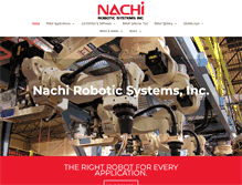 Tablet Screenshot of nachirobotics.com